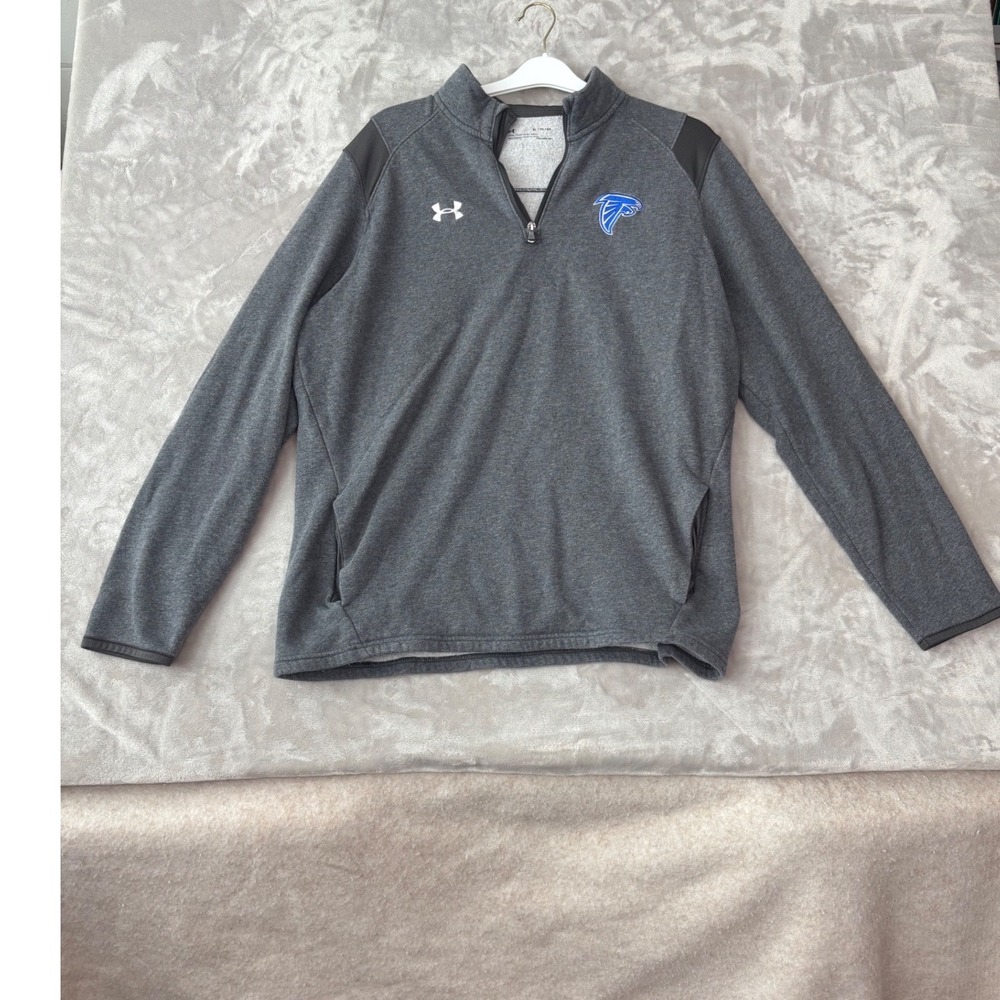 Under Armour Air Force Falcons ColdGear Quarter Zip Pullover Gray Mens XL 1522